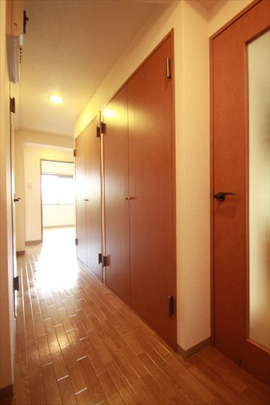 その他設備　玄関より室内へ　廊下にも収納があります