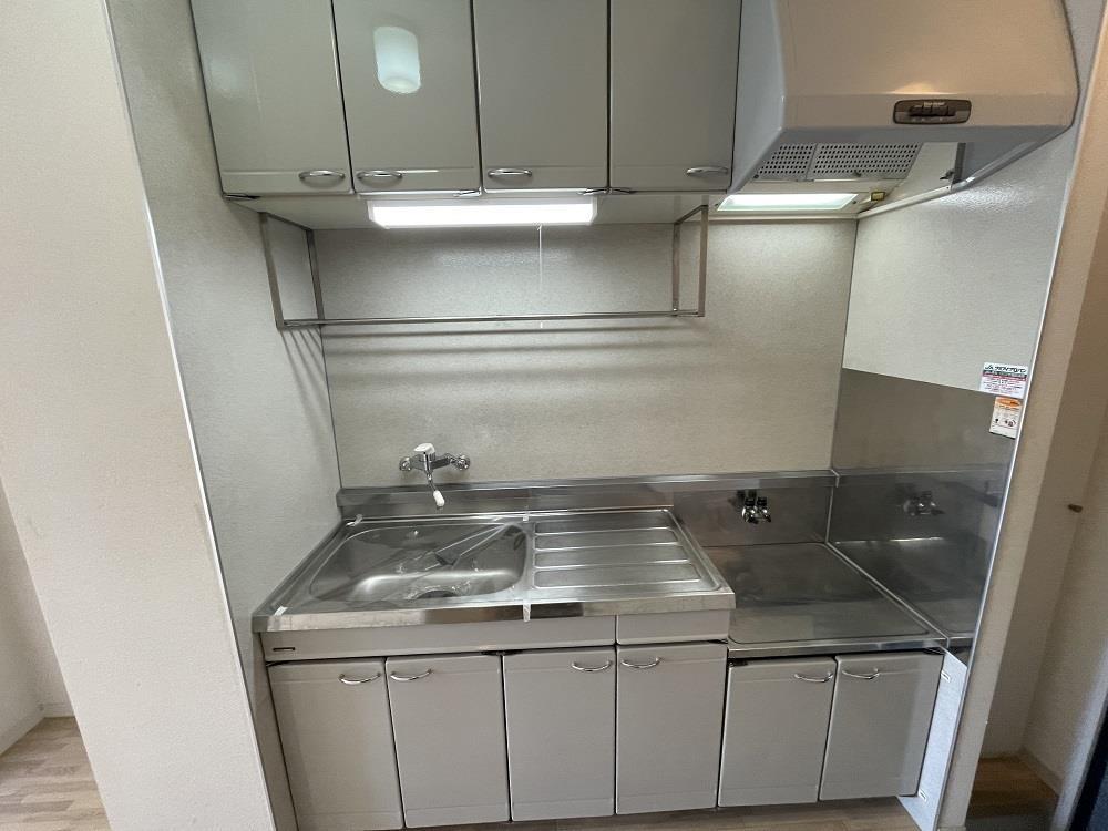 キッチン　2口ガスコンロ設置可能