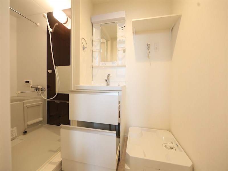 洗面設備　脱衣所　独立洗面台（シャンプードレッサー付）　同仕様写真