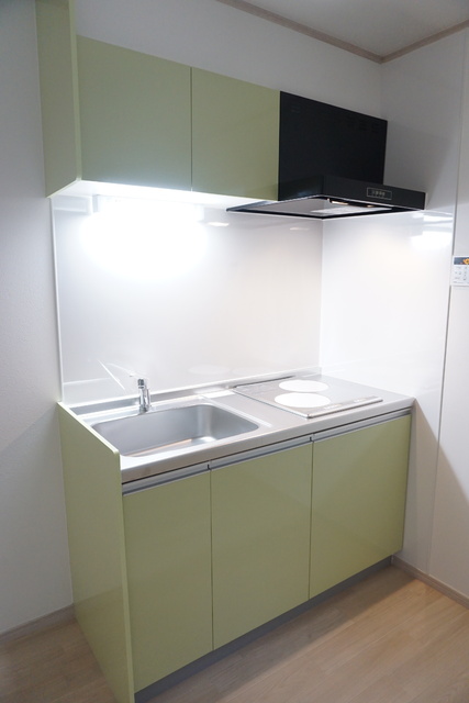 キッチン　ＩＨコンロ２口付きのキッチン