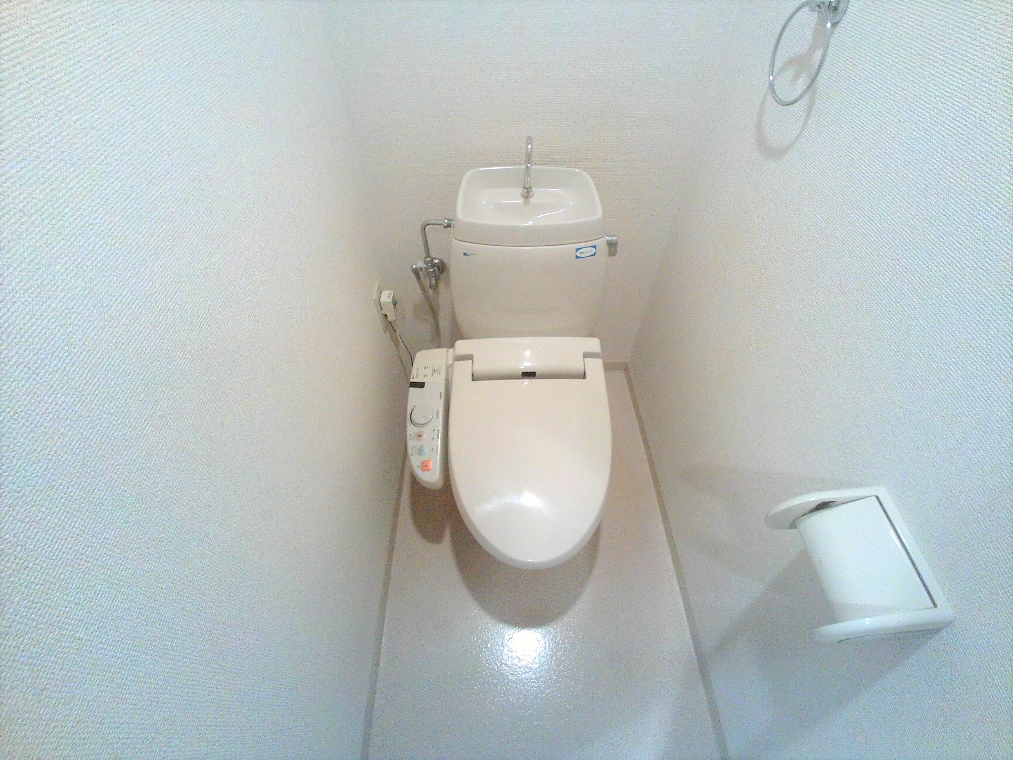 トイレ　ウォシュレット付き、お手入れされた綺麗なトイレ