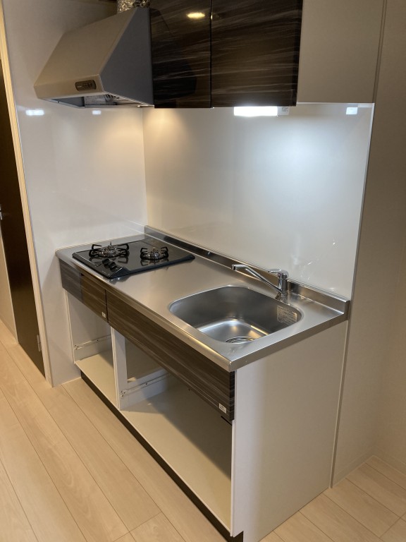 キッチン　コンパクトなキッチンで掃除もラクラク