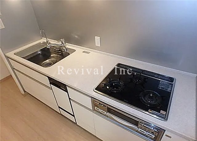 キッチン　料理のしやすいガスキッチン仕様