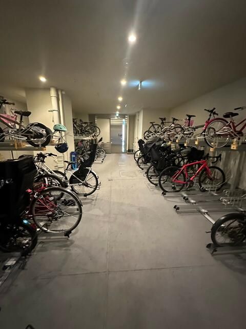 駐車場　駐輪場です。