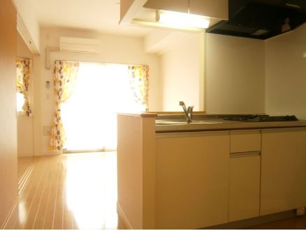 キッチン　コンパクトなキッチンで掃除もラクラク