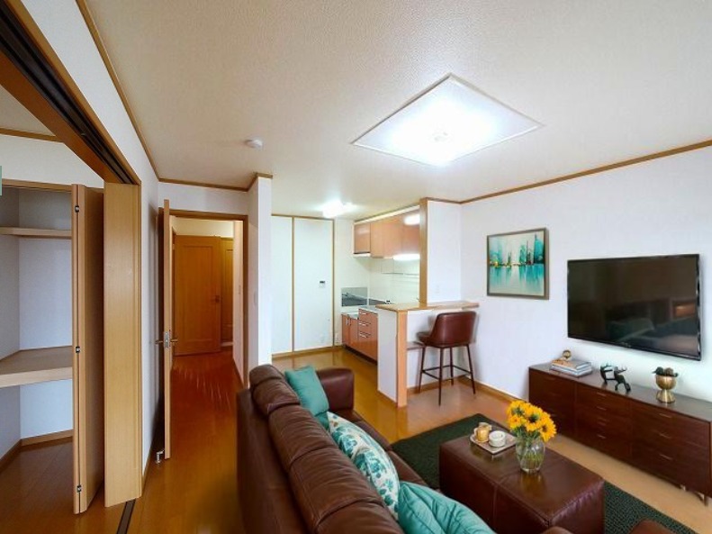 居室・リビング　CGで家具等を配置したもので家具等は含まれません