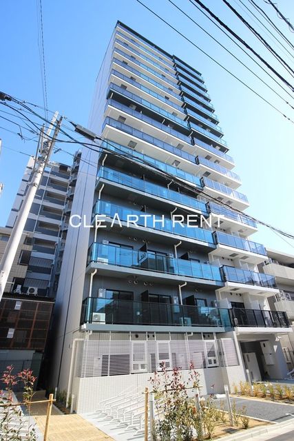 建物外観　地上15階建てデザイナーズマンション