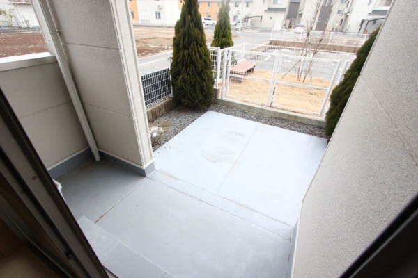 バルコニー　専用庭です！