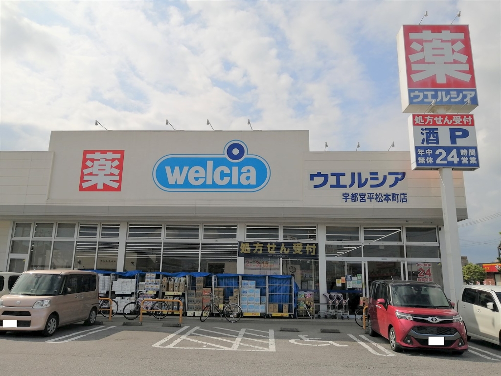 ドラックストア　ウエルシア宇都宮平松本町店（ドラッグストア）まで627m