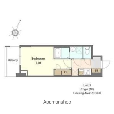 SーRESIDENCE阿波座bouncyの間取り写真