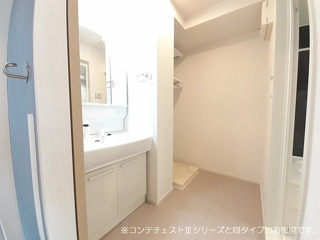 洗面設備　施工イメージです。