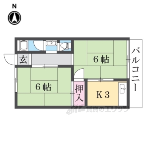 仲マンションの間取り写真