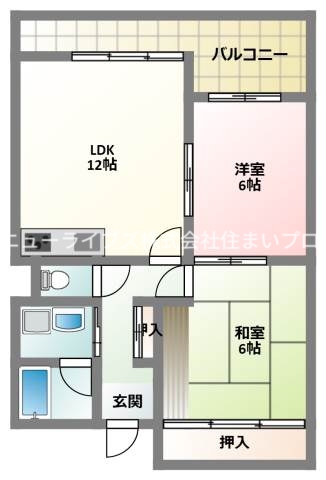 平安ハイツの間取り写真