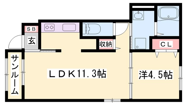 ファンド今宿IIの間取り写真