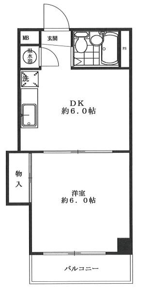 田町ダイヤハイツの間取り写真
