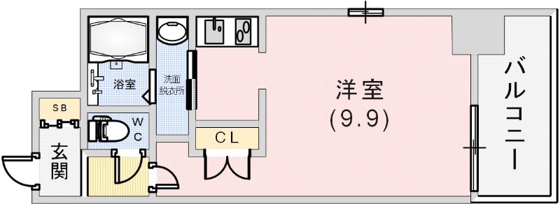 エスライズ新神戸の間取り写真