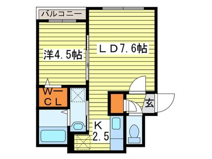 GRAND CALM12の間取り写真