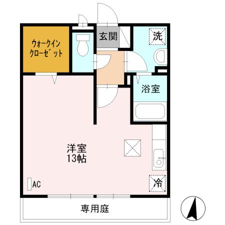 リースランド伊都IIBの間取り写真
