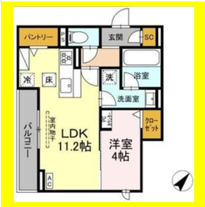 D crest 草薙2丁目の間取り写真