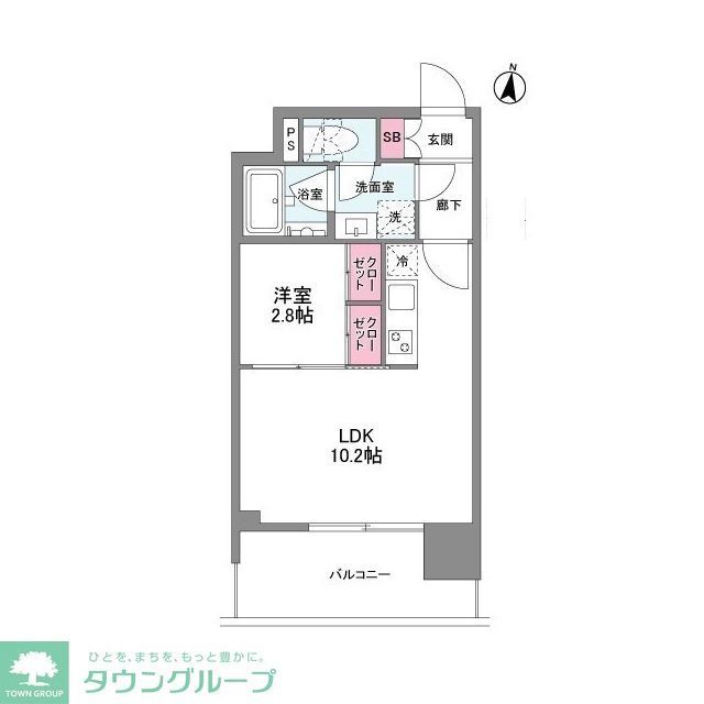 シーズンフラッツ中崎の間取り写真