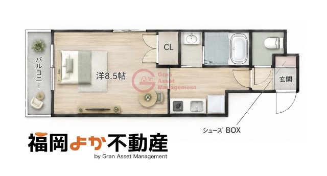 レキシントンスクエア大濠の間取り写真