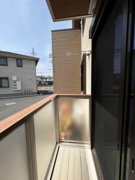 バルコニー　日当たりいいです！