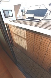 バルコニー　南向きのバルコニー。