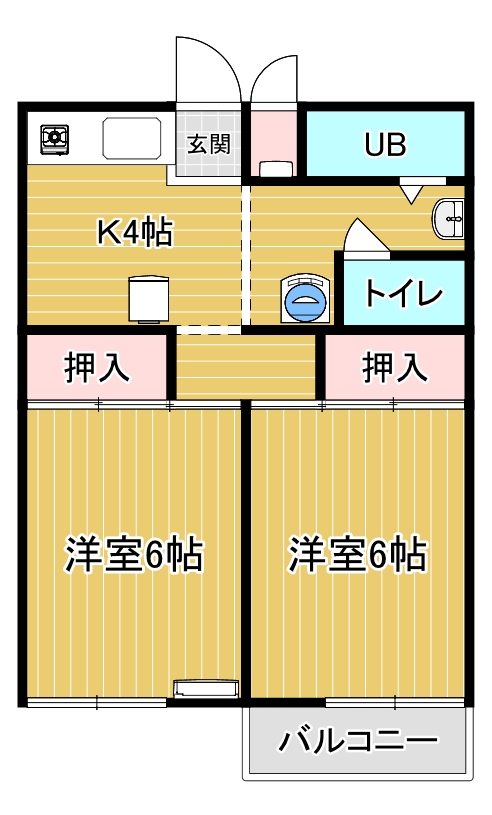 コーポサンフィールドの間取り写真