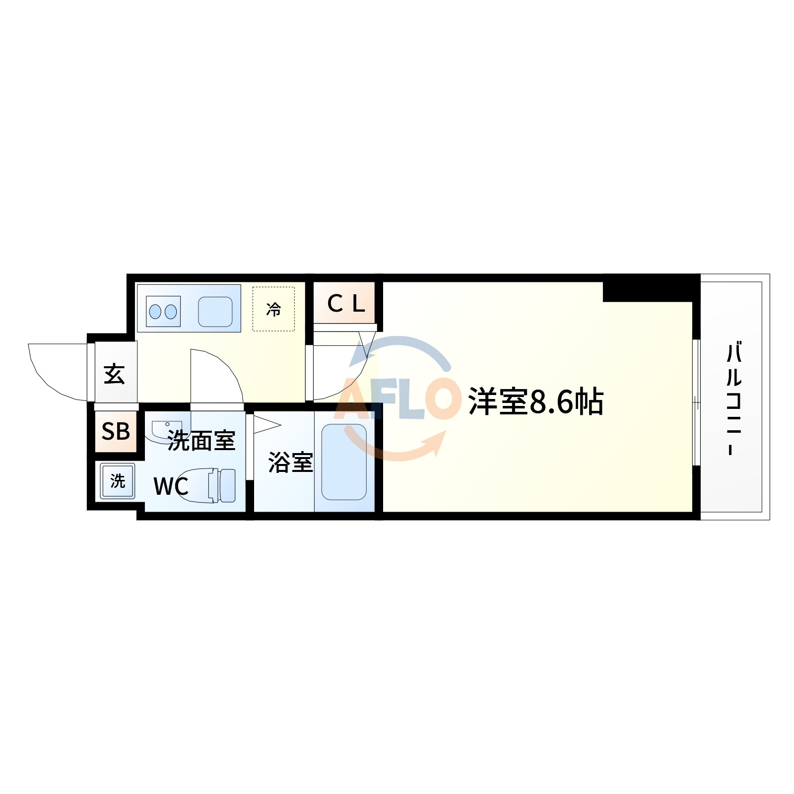 SERENiTE江坂四番館の間取り写真