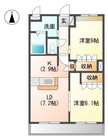 グレイスヒルの間取り写真