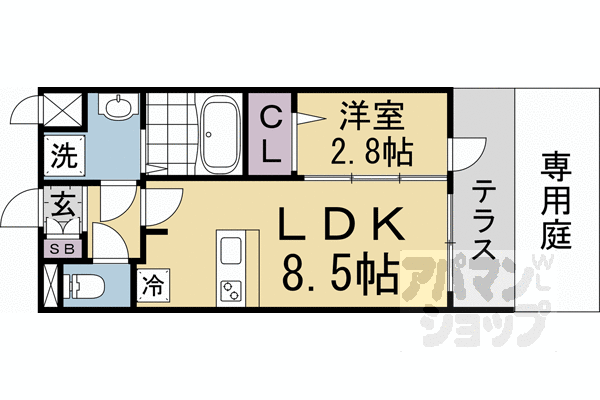 ファステート京都東福寺パラベルの間取り写真