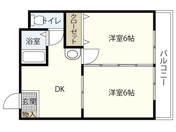BAUHAUS本川の間取り写真