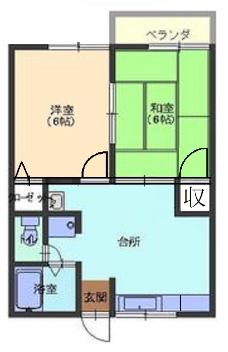 シティハイムクローバーの間取り