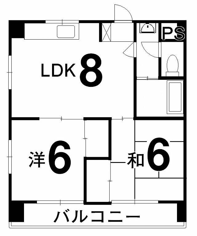 丹下ハイツIIの間取り