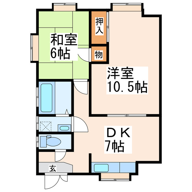 コーポチェリー小川の間取り