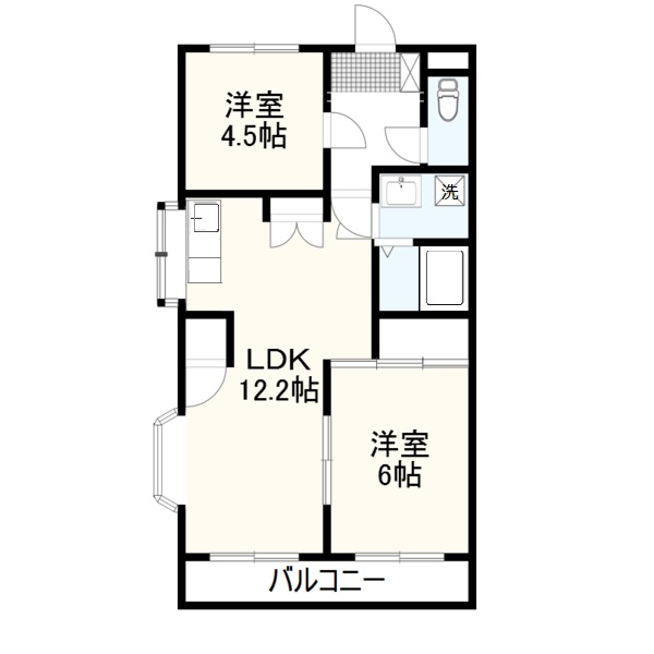 ハイツミユキプレイス相生の間取り