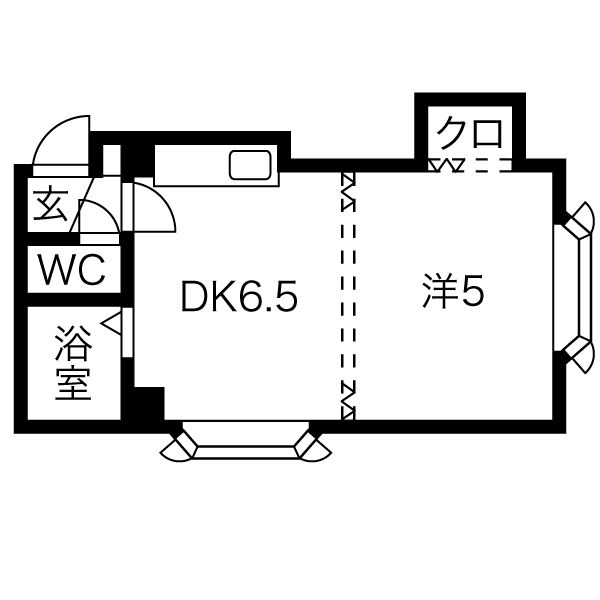 エレガンスマンションの間取り