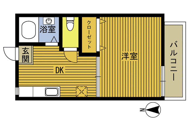 コーポ上野丘の間取り