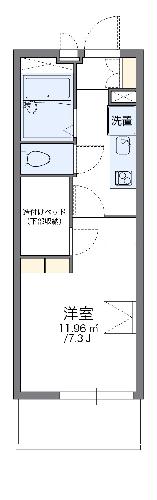 レオパレスセントグレースＢの間取り