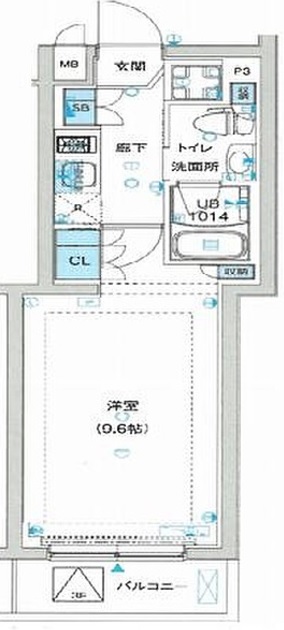 ガリシア蒲田Southの間取り