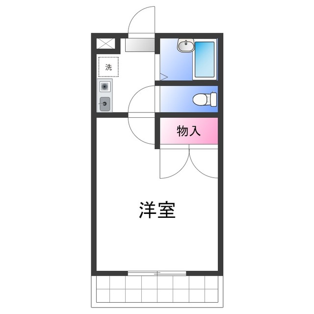 レオパレスクリスタルIIの間取り