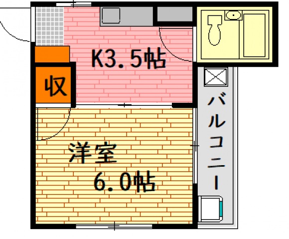 広島市南区出汐のマンションの間取り