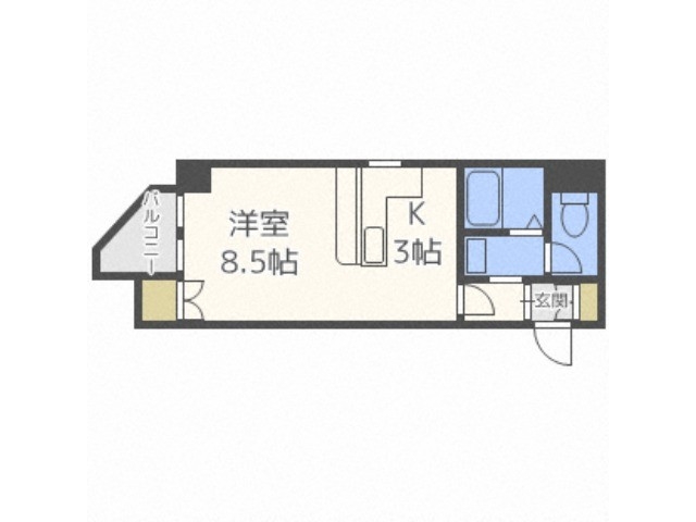 藤井ビル中の島２の間取り