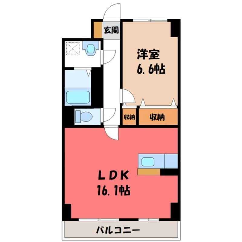 S-FORT宇都宮南大通りの間取り