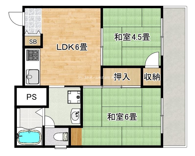 シティハイツ3の間取り