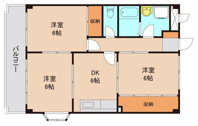 松戸市栄町西のマンションの間取り