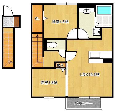 【Ｄ－ｒｏｏｍたかむら　Ｂ棟の間取り】