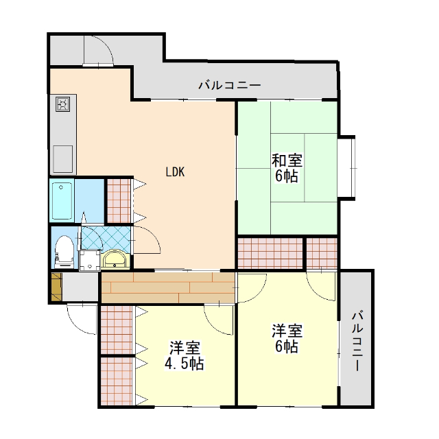 ヴィラ宝洞山の間取り