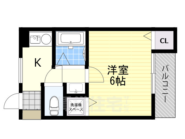 吹田市高浜町のマンションの間取り