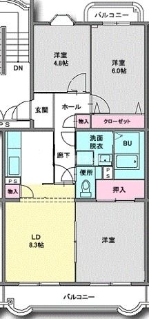 マンション南斗の間取り